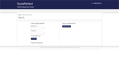 Desktop Screenshot of member.scoreperfect.net